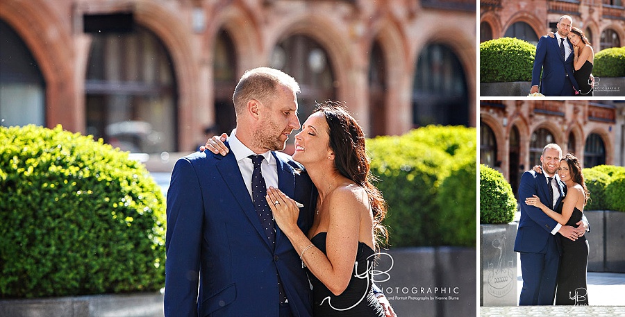 Bride and Groom portraits at Mayfair Library with photography by YBPHOTOGRAPHIC