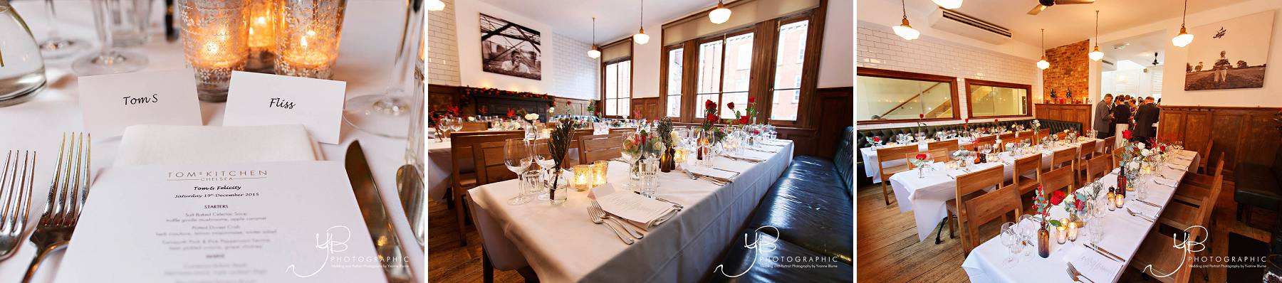 Wedding reception at Tom's Kitchen photographed by YBPHOTOGRAPHIC