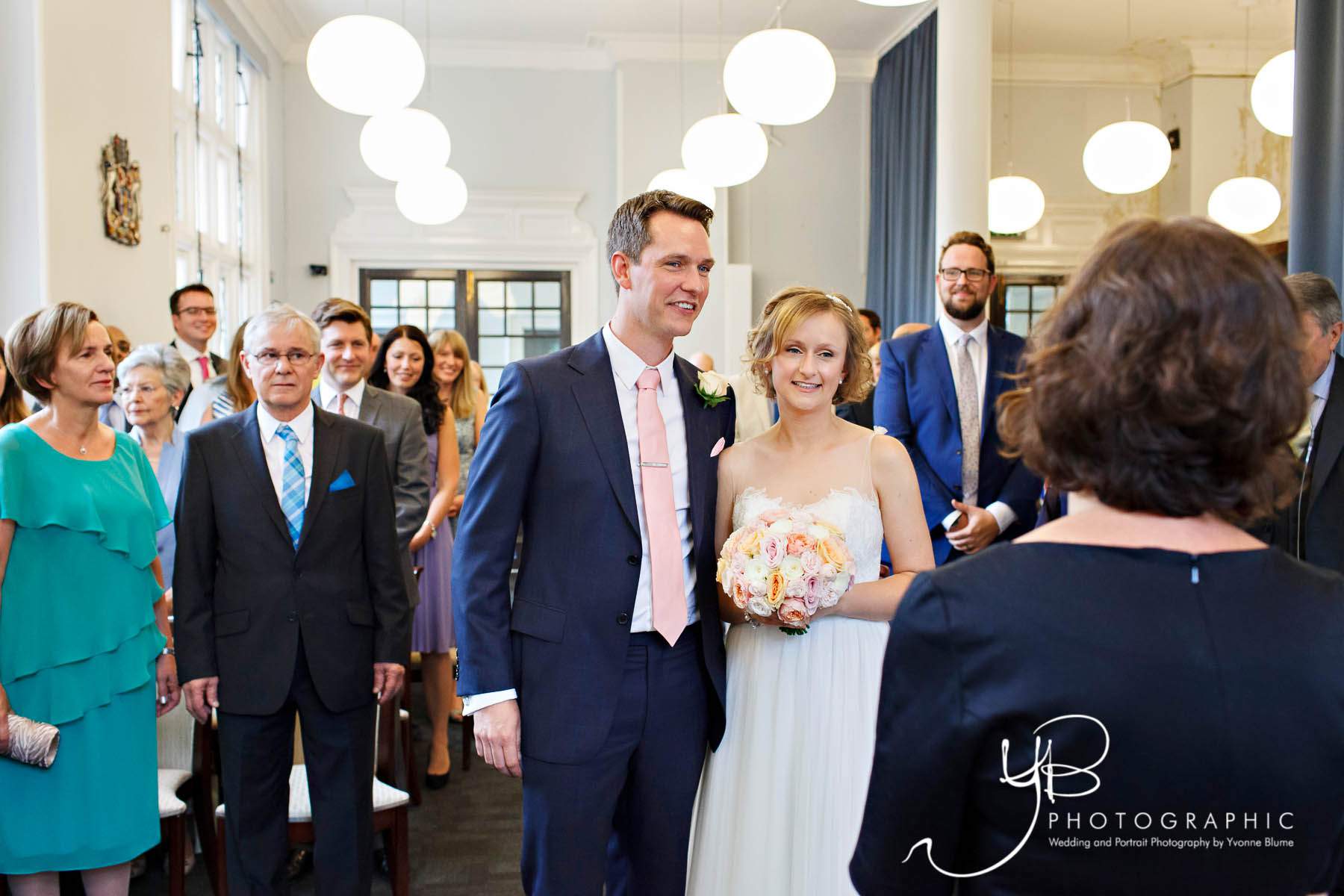 Wedding Ceremony in the Mayfair Room of Mayfair Libraray