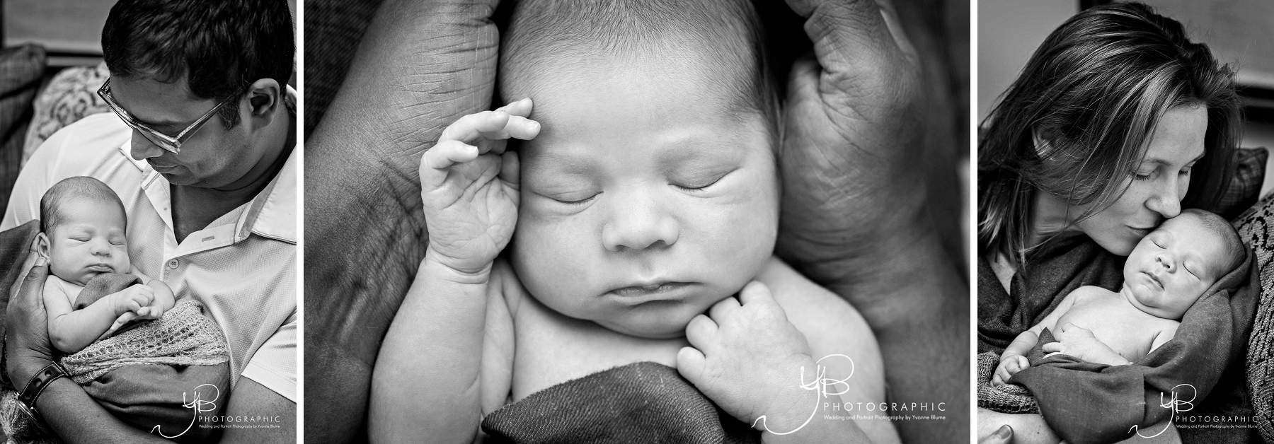 Mum and Dad snuggle their newborn baby boy | YBPHOTOGRAPHIC