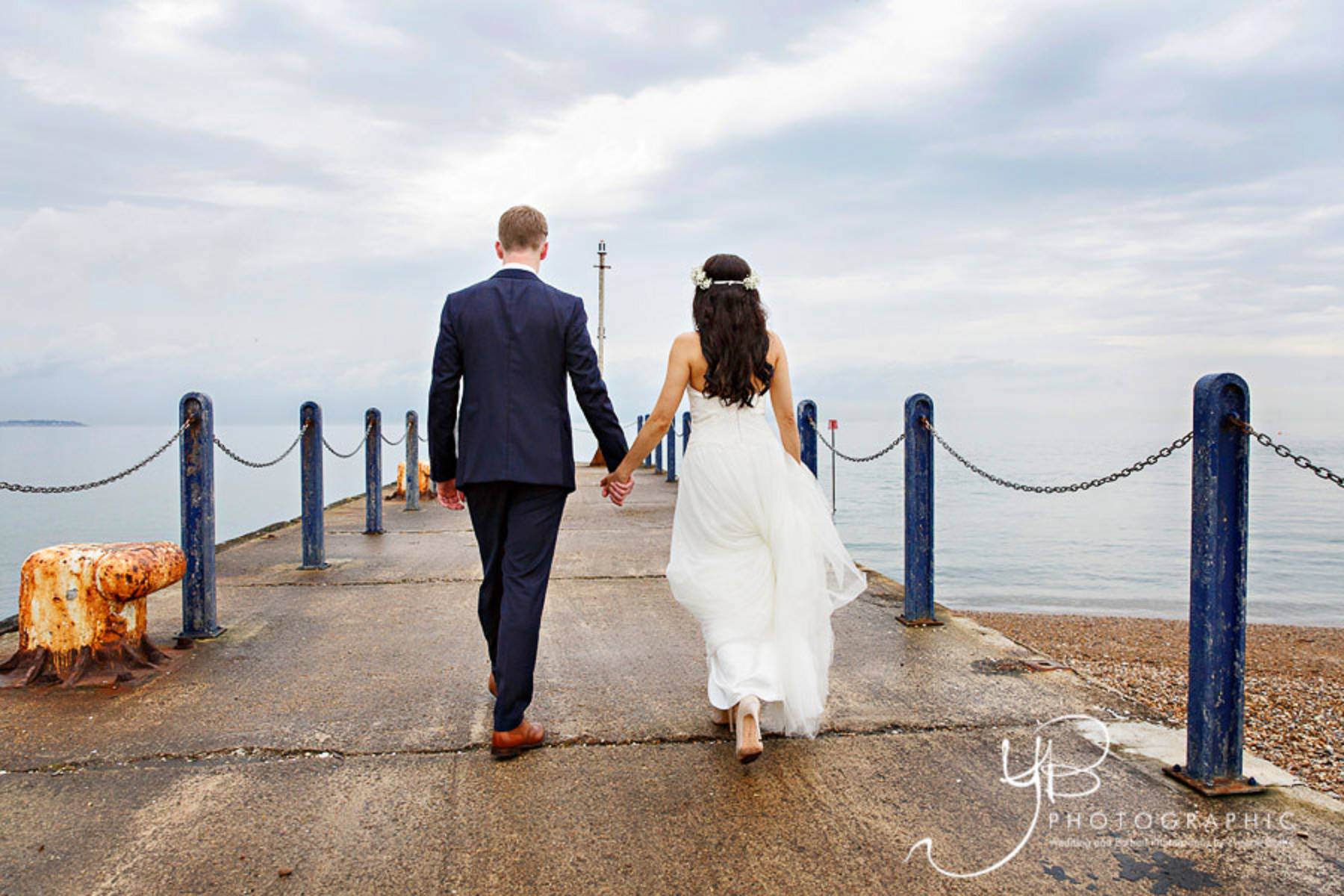 Seaside Wedding Photos in Whistable by YBPHOTOGRAPHIC