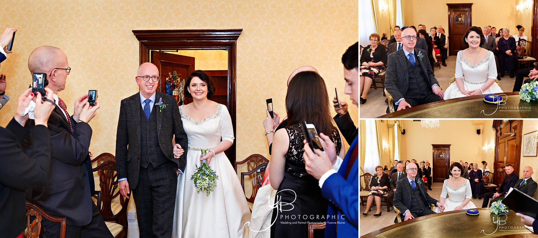 Brydon Room Wedding Ceremony by Chelsea Wedding Photographer YBPHOTOGRAPHIC