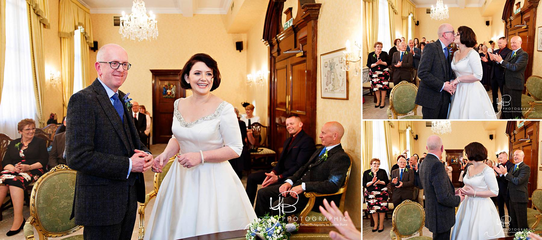 Brydon Room Wedding Ceremony by Chelsea Wedding Photographer YBPHOTOGRAPHIC