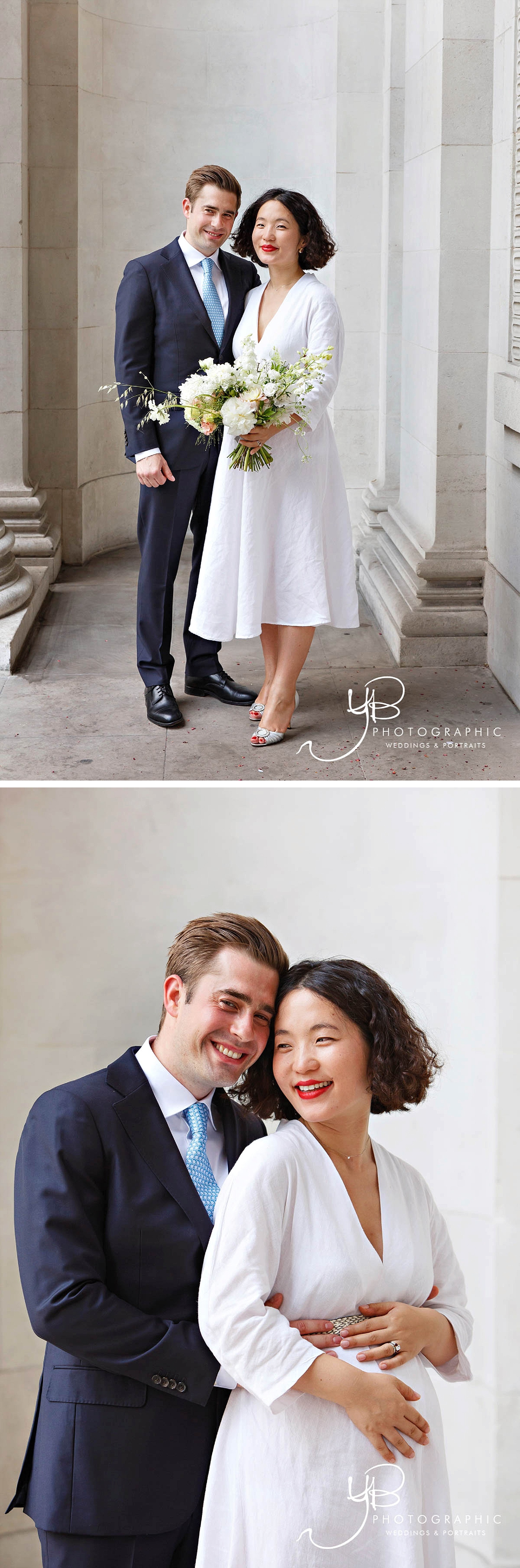 Bride and Groom Portraits at the Old Marylebone Town Hall