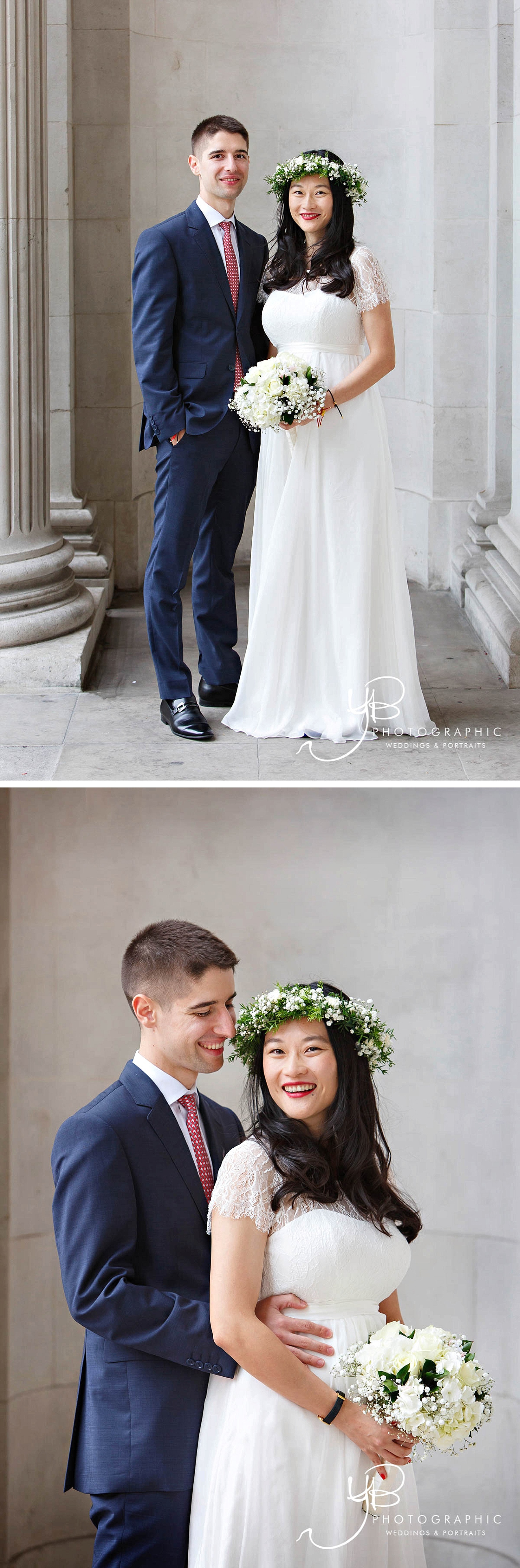 Wedding Portraits at the Old Marylebone Town Hall by YBPHOTOGRAPHIC