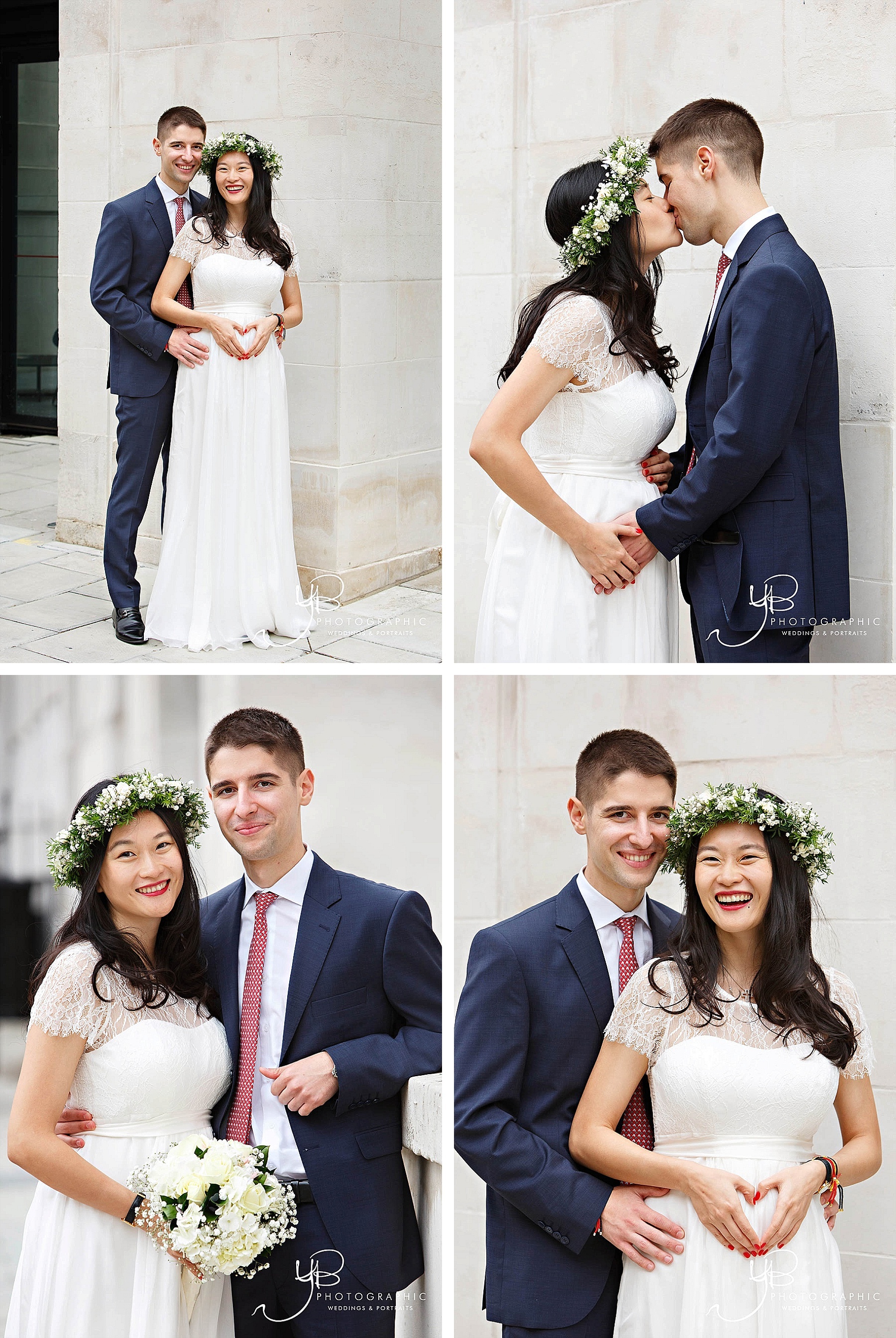 Wedding Portraits at the Old Marylebone Town Hall by YBPHOTOGRAPHIC