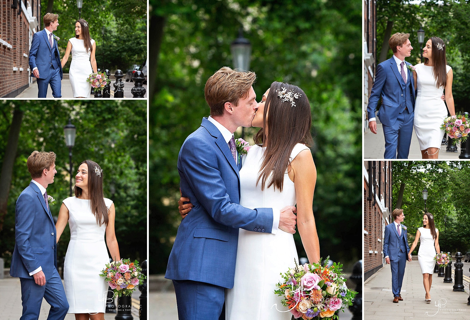 Bride and Groom Portraits in Chelsea 