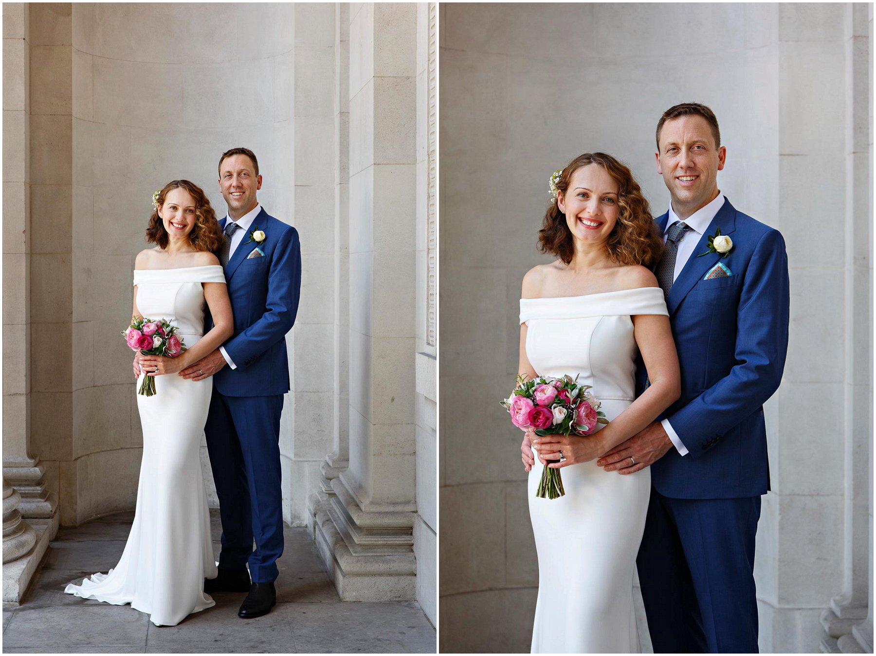 Timeless and elegant wedding portraits at The Old Marylebone Town Hall by YBPHOTOGRAPHIC